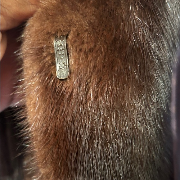 Brown Mink Fur Jacket - Picture 4 of 8